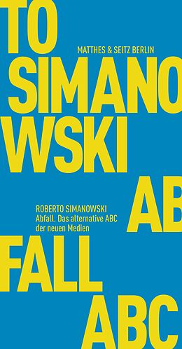 E-Book (epub) Abfall von Roberto Simanowski