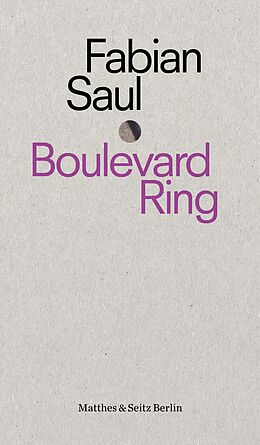 Paperback Boulevard Ring von Fabian Saul