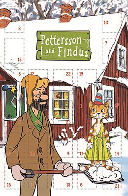 Kalender Trötsch Pettersson und Findus Adventskalenderkarte von 