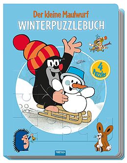 Pappband Trötsch Der kleine Maulwurf Winter Puzzlebuch von Zdenek Miler