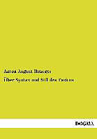 Kartonierter Einband Über Syntax und Stil des Tacitus von Anton August Draeger