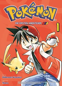 Couverture cartonnée Pokémon - Die ersten Abenteuer 01 de Hidenori Kusaka, Mato