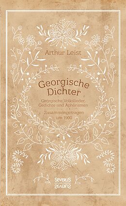 Kartonierter Einband Georgische Dichter von Arthur Leist