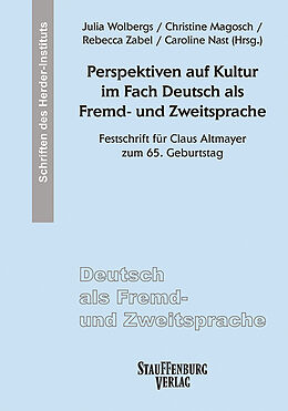Kartonierter Einband Perspektiven auf Kultur im Fach Deutsch als Fremd- und Zweitsprache von 