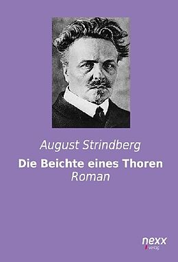 Kartonierter Einband Die Beichte eines Thoren von August Strindberg