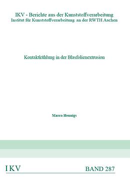 Paperback Kontaktkühlung in der Blasfolienextrusion von Marco Hennigs