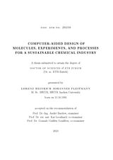 Paperback Computer-aided design of molecules, experiments, and processes for a sustainable chemical industry von Fleitmann Lorenz Heinrich Johannes