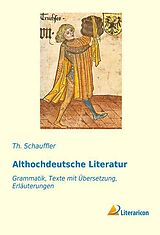 Kartonierter Einband Althochdeutsche Literatur von Th. Schauffler