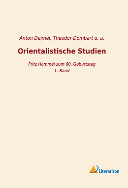Kartonierter Einband Orientalistische Studien von Anton Deimel, Theodor Dombart