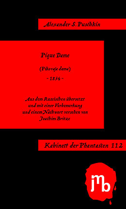 Kartonierter Einband Pique Dame von Alexander S. Puschkin