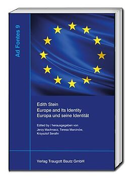 Fester Einband Edith Stein, Europe and Its Identity - Europa und seine Identität von 