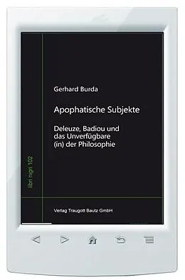 E-Book (pdf) Apophatische Subjekte von Gerhard Burda