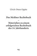 E-Book (pdf) Das Meißner Rechtsbuch von Ulrich-Dieter Oppitz