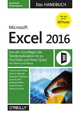 E-Book (pdf) Microsoft Excel 2016  Das Handbuch von Frank Arendt-Theilen, Dietmar Gieringer, Hildegard Hügemann