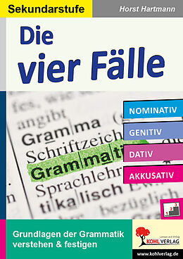 Kartonierter Einband Die vier Fälle / Sekundarstufe von Horst Hartmann