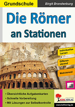 Couverture cartonnée Die Römer an Stationen de Birgit Brandenburg