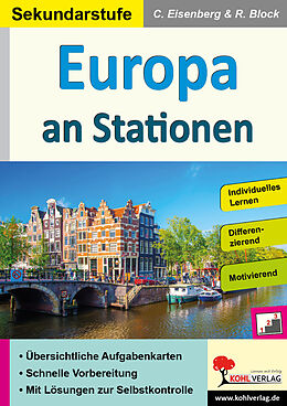 Kartonierter Einband Europa an Stationen / Sekundarstufe von Claudia Eisenberg, Rosemarie Block