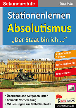 Couverture cartonnée Stationenlernen Absolutismus de Dirk Witt