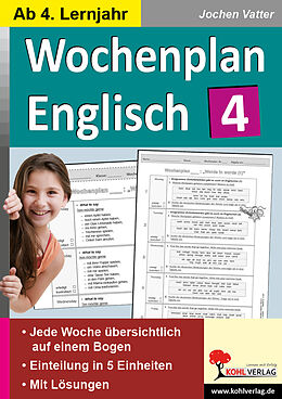 Couverture cartonnée Wochenplan Englisch 4 de Jochen Vatter