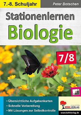 Kartonierter Einband Stationenlernen Biologie 7/8 von Peter Botschen