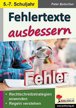 Kartonierter Einband Stationenlernen Fehlertexte ausbessern / Klasse 5-7 von Peter Botschen