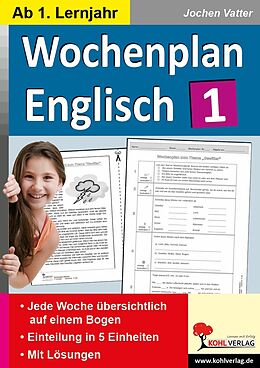eBook (pdf) Wochenplan Englisch 1 de Jochen Vatter