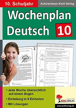 E-Book (pdf) Wochenplan Deutsch / Klasse 10 von 