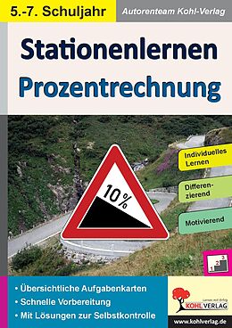 E-Book (pdf) Stationenlernen Prozentrechnung von Autorenteam Kohl-Verlag