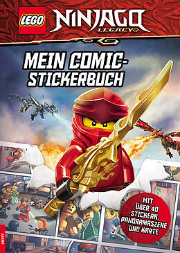Couverture cartonnée LEGO® NINJAGO®  Mein Comic-Stickerbuch de 