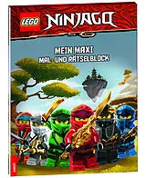 Kartonierter Einband LEGO® NINJAGO®  Mein Maxi Mal- und Rätselblock von 
