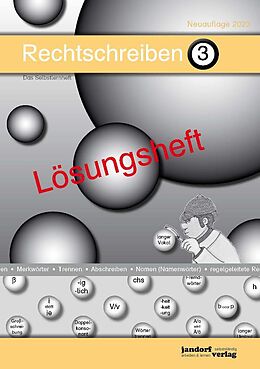 Fester Einband Rechtschreiben 3 (Lösungsheft) von Peter Wachendorf