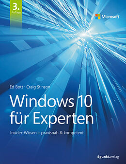 E-Book (pdf) Windows 10 für Experten von Ed Bott, Craig Stinson