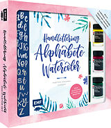 Fester Einband Handlettering Alphabete Watercolor  Das Starter-Set  Feine Buchstaben mit Pinsel und Brush Pen von Martina Johanna Janssen