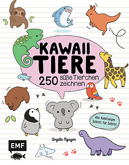 Kartonierter Einband Kawaii Tiere von Angela Nguyen