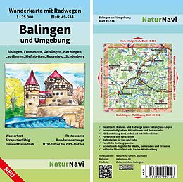 (Land)Karte Balingen und Umgebung von 