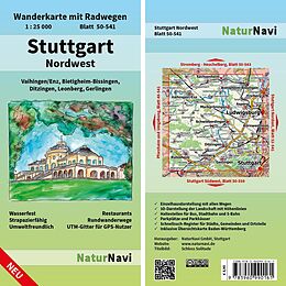 (Land)Karte Stuttgart Nordwest von 
