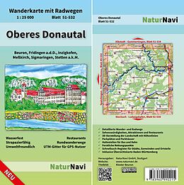 (Land)Karte Oberes Donautal von 