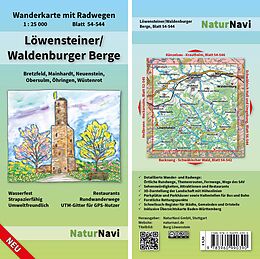 (Land)Karte Löwensteiner/Waldenburger Berge von 