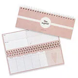 Blankobuch geb Tischkalender 2025 / Wochenkalender im Quer-Format / 52 Wochen + 2 Wochen, 1 Woche 2 Seiten von Lisa Wirth