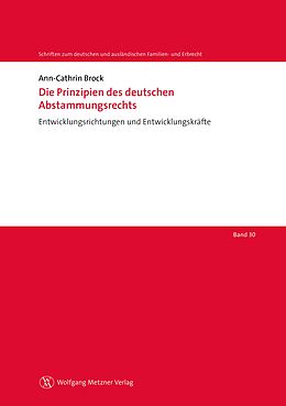 E-Book (pdf) Die Prinzipien des deutschen Abstammungsrechts von Ann-Cathrin Brock