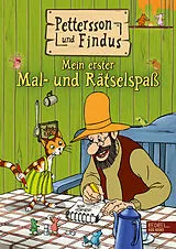 Kartonierter Einband Pettersson und Findus: Mein erster Mal- und Rätselspaß von Sven Nordqvist