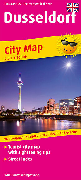 Carte (de géographie) PublicPress City Map Dusseldorf de 