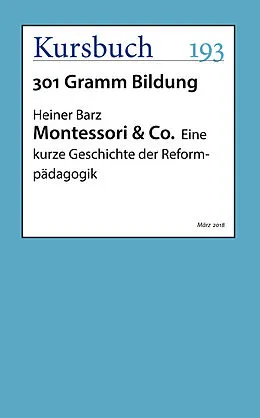 E-Book (epub) Montessori & Co. von Heiner Barz