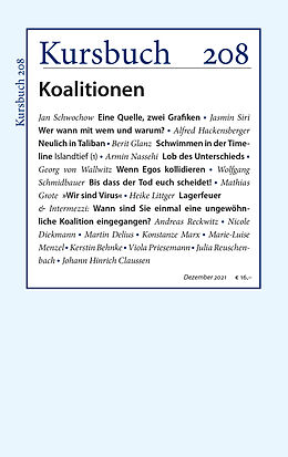 Kartonierter Einband Kursbuch 208 von Kerstin Behnke, Johann Hinrich Claussen, Martin u a Delius