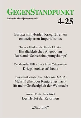 E-Book (pdf) GegenStandpunkt 4-25 von München Gegenstandpunkt Verlag