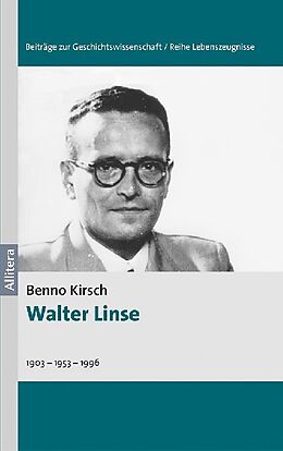 Kartonierter Einband Walter Linse von Benno Kirsch