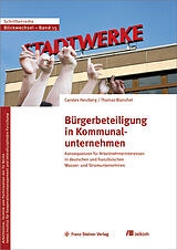 E-Book (pdf) Bürgerbeteiligung in Kommunalunternehmen von Carsten Herzberg, Thomas Blanchet