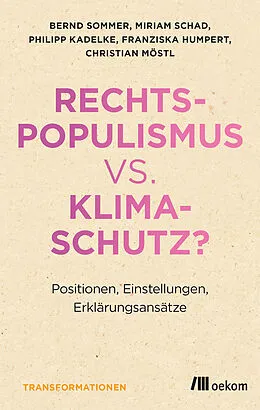E-Book (pdf) Rechtspopulismus vs. Klimaschutz? von Bernd Sommer, Miriam Schad, Philipp Kadelke