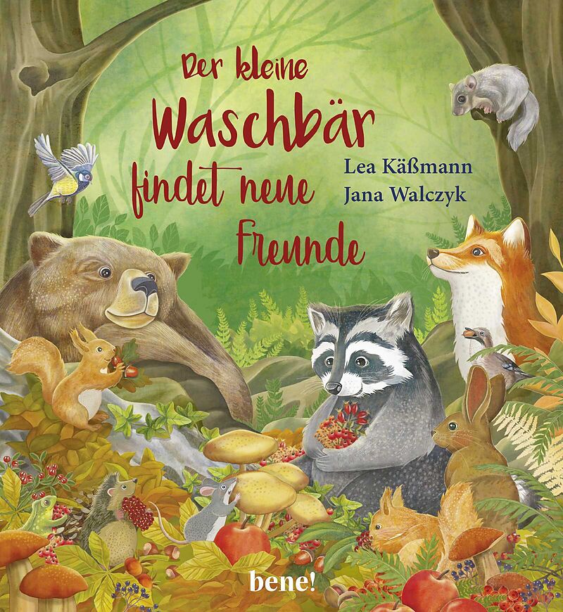 Der kleine Waschbär findet neue Freunde  ein Bilderbuch für Kinder ab 2 Jahren