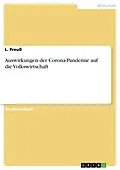 E-Book (pdf) Auswirkungen der Corona-Pandemie auf die Volkswirtschaft von L. Preuß